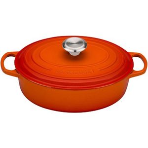 LE CREUSET -Signature - Ovale Braadpan 27cm Oranje