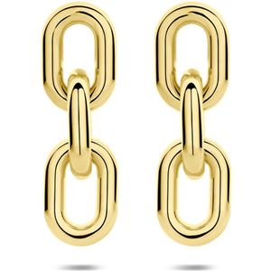 Glams oorhangers schakel ion plating 65 mm - Staal