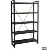 Room divider- Boekenkast - Zwart - 120 cm -HorstDeco