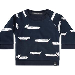 Your Wishes Sweatshirt Puppy in the Park - Sweater - Trui - Blauw - Jongens en Meisjes - Maat: 62/68