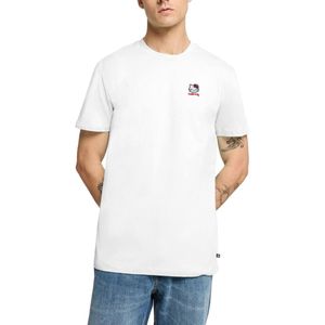 Hello Kitty Geborduurd Portret Premium T Shirt Heren