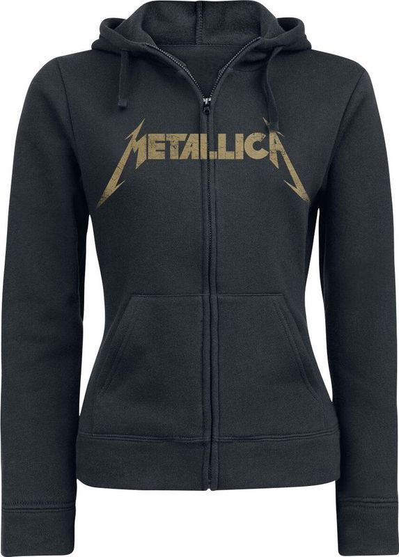 Metallica Hetfield Iron Cross Guitar Vest met capuchon zwart S Katoen -