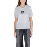 Karl Lagerfeld Jeans - A3W17094 - T-shirt - Wit - Korte Mouwen - Ronde Hals
