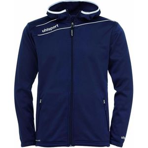 Uhlsport Stream 3.0 Hooded Jacket Marine-Wit Maat L