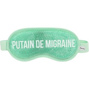 Koud gelmasker voor ogen - verlicht zwelling en donkere kringen - 1 stuk - groen