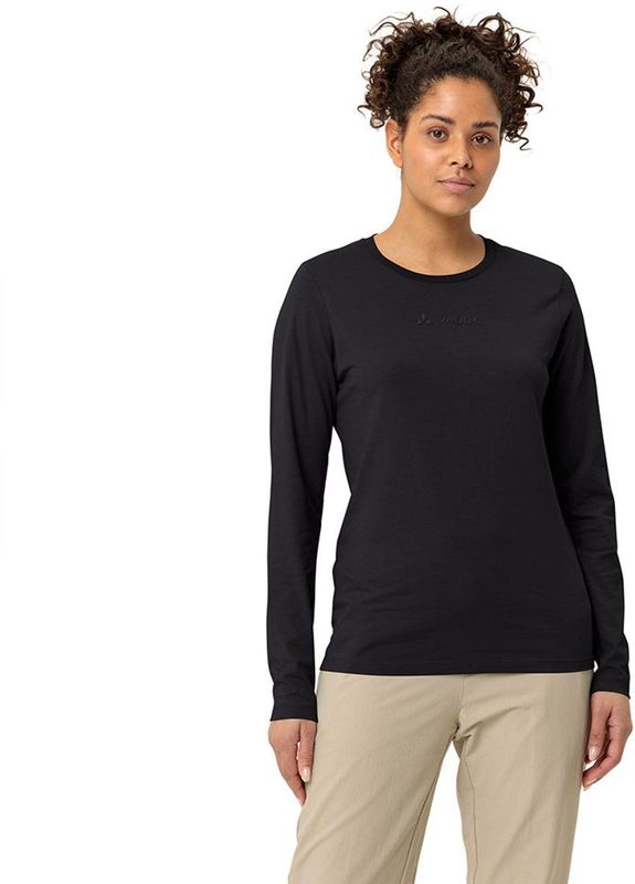 Vaude - Logo T-shirt - Dames - Lange Mouwen - GOTS-gecertificeerd - 100% Organisch Katoen