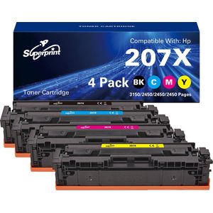 Superprint 207X Huismerk Toner - HP 207A 207X - Multipack 4 Toners