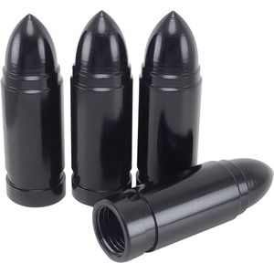 4 stuks bandventieldoppen, kogelvormig, duurzaam metaal, stofdicht, anti-luchtlek - Autos, vrachtwagens, motoren, fietsen - Universele klepsteelafdekkingen - Set van 4