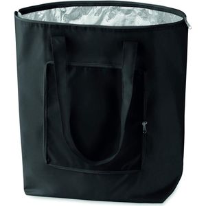 Opvouwbare boodschappentas met etui - licht en stabiel - met aluminium coating aan de binnenkant koelfunctie in 6 aantrekkelijke kleuren, zwart