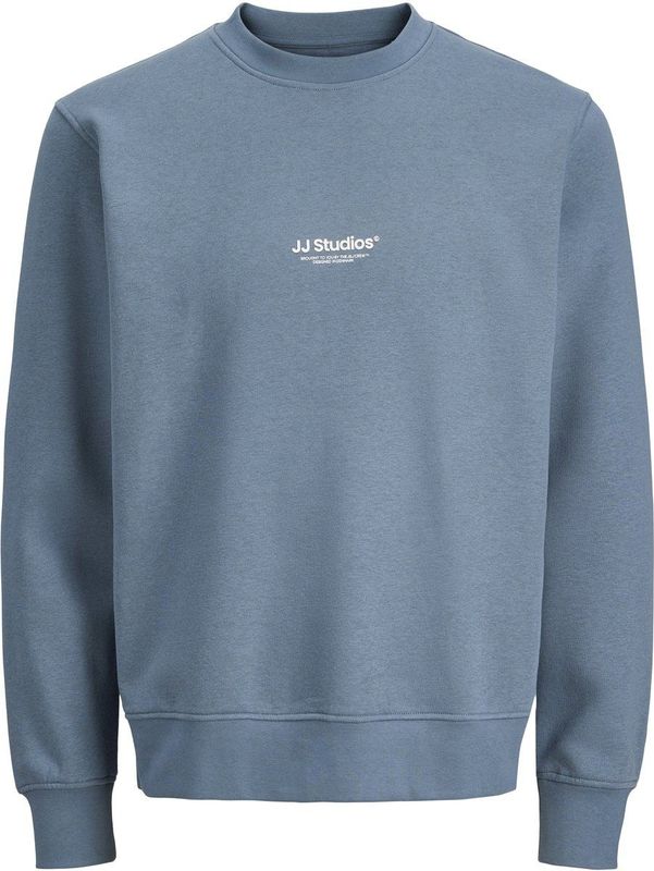 Jack & Jones Heren Sweatshirt JJESOHO SWEAT CREW NECK bequem Grijs L Ronde Hals Volwassenen