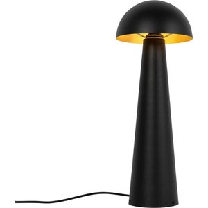 QAZQA mushroom - Moderne Vloerlamp | Staande Lamp - 1 lichts - H 65 cm - Zwart Goud - Buitenverlichting