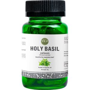 Vanan Holy Basil Tulsi Supplement – 300mg Capsules – Ayurvedisch, Natuurlijk, Vegan & Kruiden Voedingssupplement