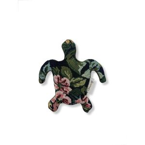 Warmteknuffel lavendel - Schildpad - Vintage bloemen - Duurzaam cadeau - Lavendel tarwe vulling