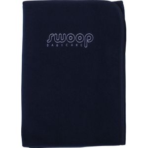 Swoop - deken wieg - 75x100 cm - donkerblauw