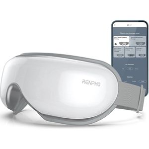 RENPHO Eyeris Smart – Het beste oogmassageapparaat – Verlicht vermoeide ogen & stress – Verwarmde massage – Luchtcompressie & vibratie – Bluetooth voor muziek & ontspanning – Persoonlijke instellingen via app – Opvouwbaar & USB-C oplaadbaar