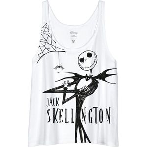 The Nightmare Before Christmas Jack Skellington Dames Tanktop - wit - S