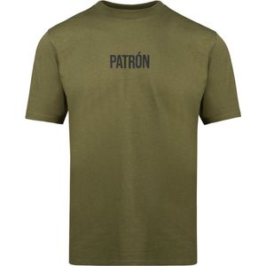 Patrón Wear - T-shirt - Oversized Brand T-shirt Green/Black - Maat S