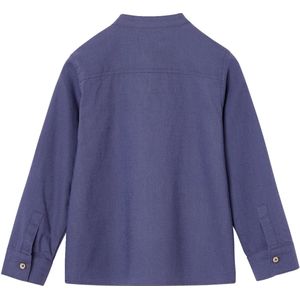 Vertbaudet Jongensoverhemd - Katoen/Linnen - Oprolbare Mouwen
