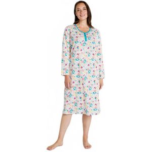 Nachthemd met lange mouwen en lange mouwen