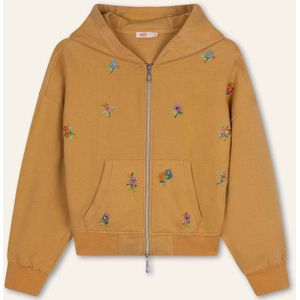 Oilily - Vestussy long sleeves hooded sweat cardigan - Bruin - M