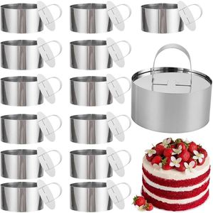 Dessertringen - 14 stuks - Roestvrij staal - 8 cm