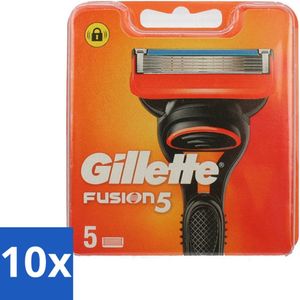 10 x Gillette - Fusion 5 - Navulscheermesjes - 5 Navulmesjes - Scheermesjes Navulling - Scheerbeurt - Scheermesjes Kopen