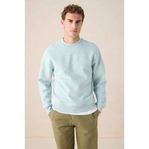 Sissy-Boy - Lichtblauwe Sweater - Artwork - Lange Mouwen - Hoge Ronde Halslijn