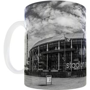 Feyenoord Rotterdam De Kuip Mok ZW | MS Fotografie - Stadion - Rotterdam - 010 - Voetbal - Theemok - Koffiemok - Koffiebeker - Beker - Mug - 330ml