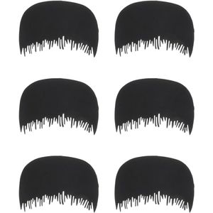 EGoods - 6 stuks kam haaropbouwvezels voor het vormgeven van baard, haarlijn en knippen - mannen vrouwen - baardgeleider sjabloon gereedschap