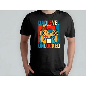 Dad Level Unlocked - T Shirt - vader - dad - beste vader ter wereld - verjaardag - vaderdag - best dad in the world - father - liefde - cute