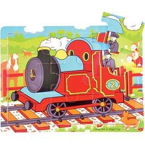 Bigjigs 9 Piece Tray Puzzle - Train