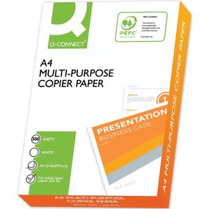 Q-CONNECT KF10057 - Kopieerpapier - DIN A4 - 75 g/m² - 1 x 500 Vel - Multifunctioneel