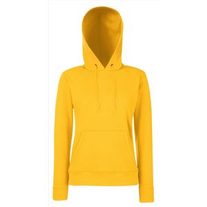 Fruit of the Loom - Lady-Fit Classic Hoodie - Geel - S