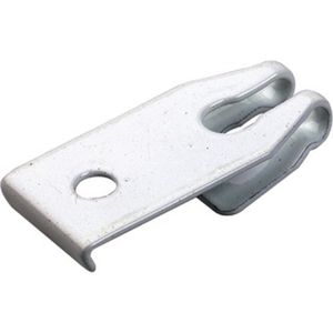 Plafondsteun met sleuf ijzer wit gelakt tbv U-rail de luxe 5 stuks