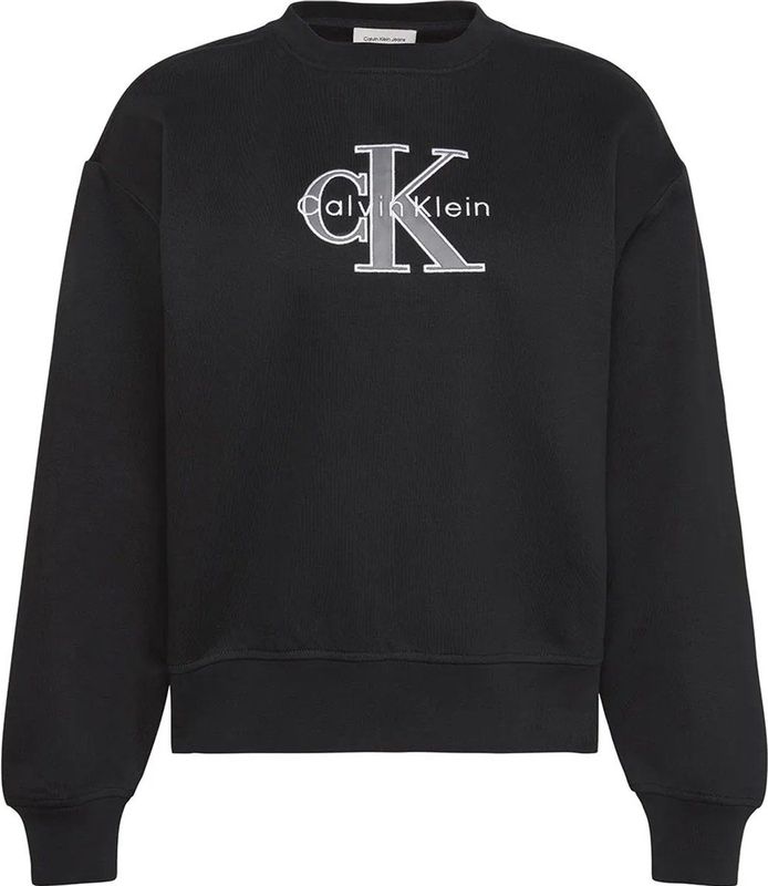 Calvin Klein Jeans Sweatshirt  grijs / zwart / wit