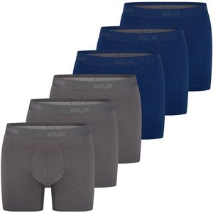 sloggi Heren lang short / pant 6 pack SLG Base