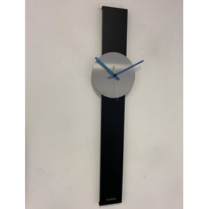 Wandklok CHANTALBRANDO SUMMIT BLACK & SILVER = MODERN DESIGN = ZWART & ZILVER