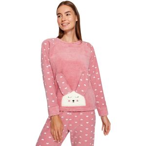 Trendyol Pyjama  pink / rosa / zwart / wit
