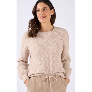 Damart - Trui kabelgebreid Thermolactyl - Dames - Beige - XS