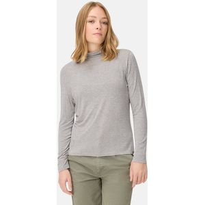 camel active Shirt met lange mouwen en opstaande kraag - Maat womenswear-XXS - Grijs