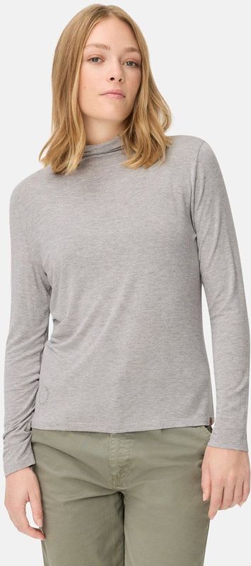 camel active Shirt met lange mouwen en opstaande kraag - Maat womenswear-XXS - Grijs