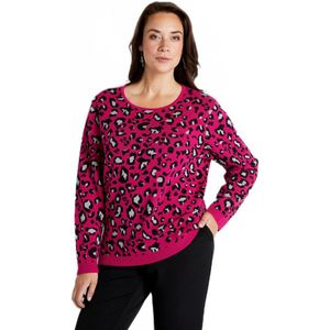 Jacquard trui met luipaard