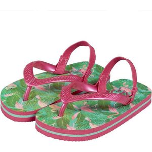 Meisjes Slippers - Teenslippers - Flamingo - Maat 19/20 - Zomer