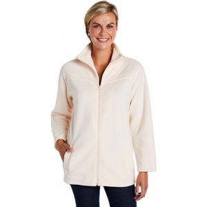 Fleecejack met lange mouwen en ritssluiting