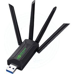 Pro - Wifi USB Adapter - Wifi Ontvanger - 1200MBps - Geschikt voor 2.4 Ghz en 5 Ghz - USB 3.0