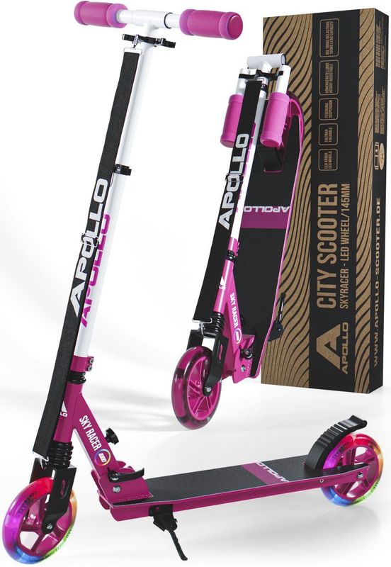 Apollo LED-stadscooter met vering Scooter Skyracer