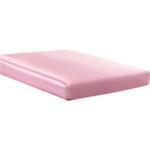 Beauty Silk - Hoeslaken - Glans Satijn - Flamingo Roze - 180x200