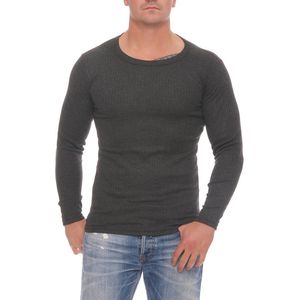 Warm Onderhemd Thermo - Set van 2 - Functioneel Ondergoed Heren - Maat 9 - Antraciet