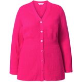 MIAMODA MIAMODA - Dames - Vest A-lijn schootje lange mouwen - Hibiscusrood - Maat 42+