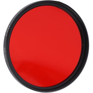 Camera Lens Filter with Threaded Camera Full Red Lens Filter Full Red Color Filter Optical Glass for Nikon Camera Lens(58mm)